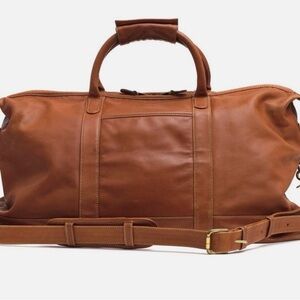 Coach Tan Leather Duffel Bag
